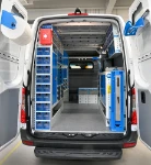 01 Sprinter L2 H2 attrezzato da Syncro per assistenza macchine trattamento rifiuti