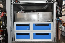 02_Dettaglio struttura con cassetti per camion scoperto per servizio idrico integrato 