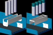 02_Inserimento telai nel ripiano di scaffalatura Syncro per furgoni