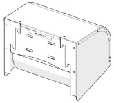 03_Posteriore del telaio porta rotolo di carta
