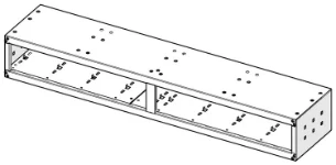 03_Telaio metallico per elementi in plastica trasparente 