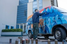 07_Massimo Baggio art on the van 