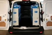 Allestimento Ford Connect con cassettiere metalliche