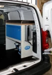 Allestimento lato destro Peugeot Partner con inverter