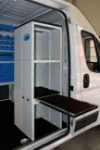 Armadio con banco estraibile per Peugeot Boxer