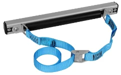 Barra in alluminio con cinghie e tappi laterali