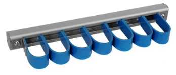 Barra in alluminio con ganci in plastica