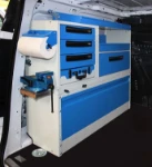 Cassettiere scaffalature e accessori su mezzo attrezzato per assistenza acquedotti