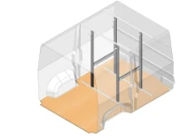 Facile e veloce blocco del materiale nel vano di carico del furgone