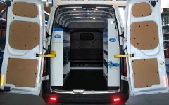 Furgone allestito per assistenza macchine da caffè