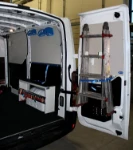 Lato destro allestimento Movano Opel con scaletta