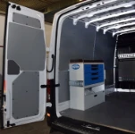 Lato sinistro allestimento Crafter 2017 per macchine legno