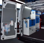 Lato sinistro officina mobile su Master