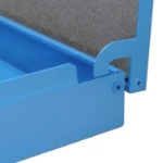 Particolare cerniera antiribaltamento per le valigette per furgoni Syncro