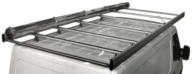 Portapacchi in alluminio con portatubi su NV400 Nissan