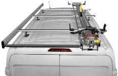 Portascala 1 slitta con rullo e spondina sul tetto del Transit