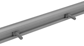 Rotaia posteriore per fissaggio sull'allestimento