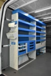 Scaffali e cassettiere per Sprinter lato sx