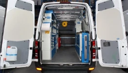 Un allestimento per macchine agricole realizzato da Syncro su Sprinter