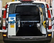 Vano di carico allestito del Mercedes Vito