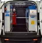 Vano di carico del Doblò fiat attrezzato per macchine agricole