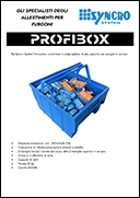 Contenitori di plastica da inserire negli scaffali per furgoni