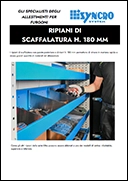 Scarica il volantino dei ripiani di scaffalatura per furgoni h. 180 mm
