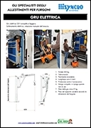 Gru elettrica per furgoni